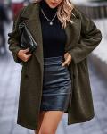 BTFBM Women's Cozy Faux Fur Winter Coat