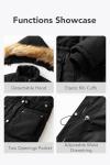 Garemcy Women's Water-Resistant Fur-Hooded Puffer Jacket