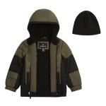 Boys' Olive Drab Heavyweight Hooded Puffer Jacket