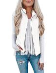 LOMON Women’s Warm Sherpa Fleece Vest with Pockets