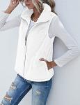 LOMON Women’s Warm Sherpa Fleece Vest with Pockets
