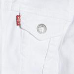 Levi's White Denim Trucker Jacket for Girls