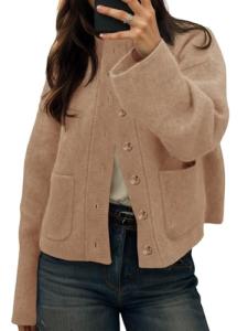 Cicy Bell Women's Chunky Knit Cardigan Jacket