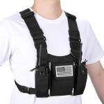 Radio Chest Harness Pouch Vest for Walkie Talkies