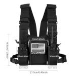 Radio Chest Harness Pouch Vest for Walkie Talkies