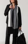 zestt Dreamsoft Travel Scarf, Wrap and Shawl, Organic Cotton, Gray Colorblock