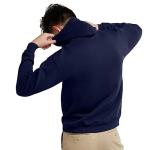 Hanes Men's EcoSmart Hooded Sweatshirt - Navy