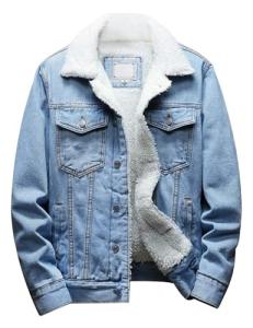 Men's Sherpa Lined Denim Trucker Jacket