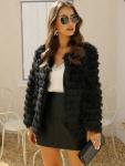 Inorin Women's Shaggy Faux Fur Cardigan Jacket