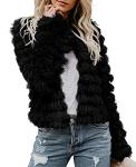 Inorin Women's Shaggy Faux Fur Cardigan Jacket