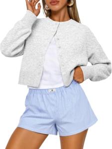 Trendy Lightweight Cropped Cardigan for Women