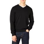 Men's V-Neck Pullover Sweater - Black, Big & Tall