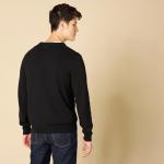 Men's V-Neck Pullover Sweater - Black, Big & Tall