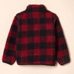 Toddler Boys' Red Sherpa Full-Zip Jacket, 3T