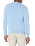 Men's Cotton Long-Sleeve Crewneck Sweater - Light Blue