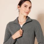 Amazon Essentials Women's Full-Zip Fleece Jacket, Charcoal