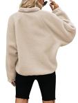 Yanekop Women's Fuzzy Long Sleeve Fleece Jacket