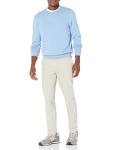 Men's Cotton Long-Sleeve Crewneck Sweater - Light Blue