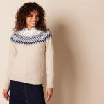 Women's Soft Touch Fair Isle Crewneck Sweater