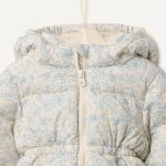 Toddler Girls' Water-Resistant Hooded Puffer Jacket