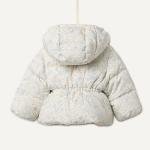 Toddler Girls' Water-Resistant Hooded Puffer Jacket