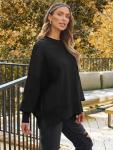 LILLUSORY Women’s Oversized Crewneck Sweater 2025