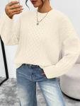 Cozy Oversized Cable Knit Sweater for Women