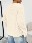 Cozy Oversized Cable Knit Sweater for Women