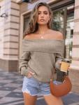 Cozy Off-the-Shoulder Oversized Sweater for Women