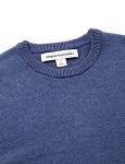 Men's Cotton Long-Sleeve Crewneck Sweater in Blue