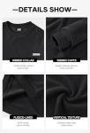 Men's Black Ribbed Corduroy Crewneck Sweatshirt