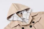Khaki Hooded Trench Coat for Girls 13-14 Years
