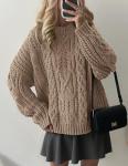 Women's Oversized Cable Knit Fall Sweater