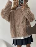 Women's Oversized Cable Knit Fall Sweater