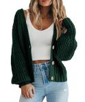 Prettygarden Women's Chunky Knit Open Front Cardigan