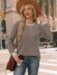 Women's Comfy Long Sleeve Fall Tunic Sweater