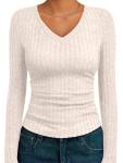 AUTOMET Women's Lightweight V Neck Fall Sweater