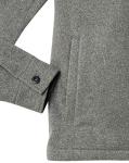 Men's Polar Fleece Jacket - Charcoal Heather, Large