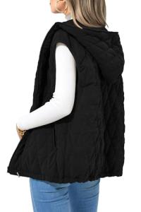PRETTYGARDEN Women's Hooded Casual Vest Jacket
