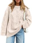 Cozy Plus Size Oversized Cable Knit Sweater