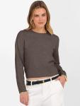 ANRABESS Women's Cropped Long Sleeve Sweater Top