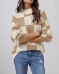 Trendy Women's Turtleneck Sweater Pullover Outfit
