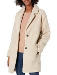 Daily Ritual Women's Teddy Bear Fleece Coat - Sand