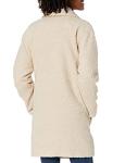 Daily Ritual Women's Teddy Bear Fleece Coat - Sand