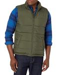 Men's Insulated Puffer Vest - Olive, Large