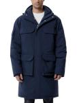 Men's Navy Blue Hooded Winter Puffer Jacket