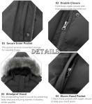 GGleaf Women's Warm Quilted Hooded Puffer Jacket