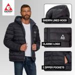 Men's Warm Quilted Sherpa-Lined Puffer Jacket
