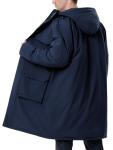 Men's Navy Blue Hooded Winter Puffer Jacket