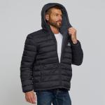 Men's Warm Quilted Sherpa-Lined Puffer Jacket